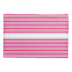 Reversible Floral or Stripe Pillow Case