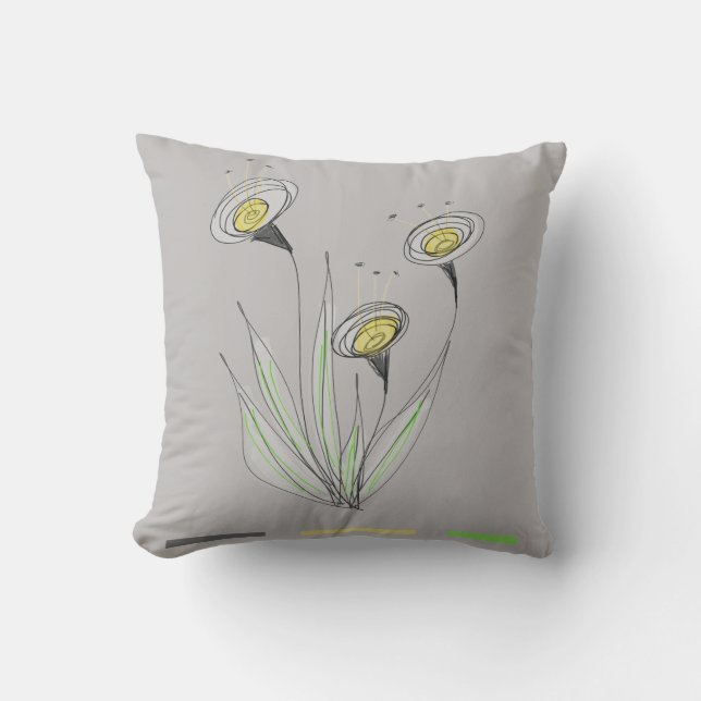 Reversible Grey Pillow (Front)