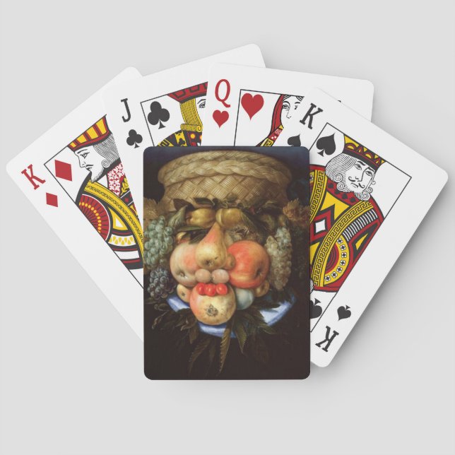 Reversible Head with Basket of Fruit  Playing Cards (Back)