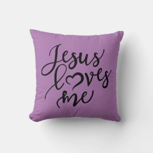Reversible Jesus Loves Me Cushion
