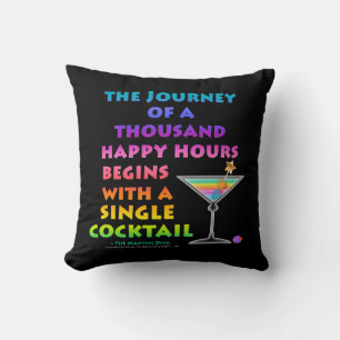 REVERSIBLE Journey of a Thousand Happy Hours - Mar Cushion