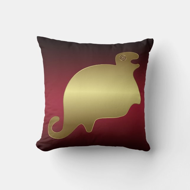 Reversible Nazca Peru Line Animals Cushion (Front)