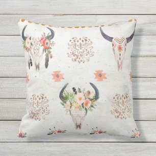 Reversible outdoor pillow, Southwestern style Outdoor Cushion