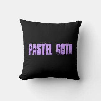 Reversible Pastel Goth Throw Pillow