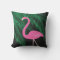 Reversible Pink and Black Flamingo Pillow 2