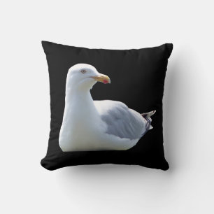 Reversible Seagull Laying Down Cushion