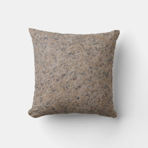 Reversible solid back Pink n Grey Textured Pillow