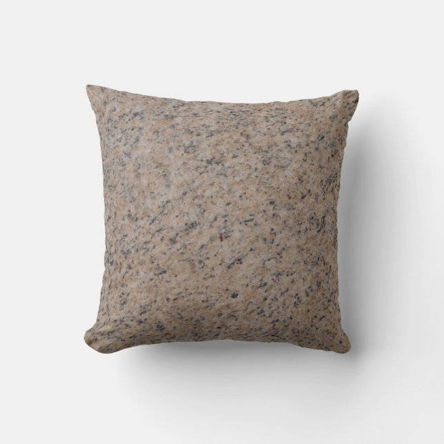 Reversible solid back Pink n Grey Textured Pillow (Front)