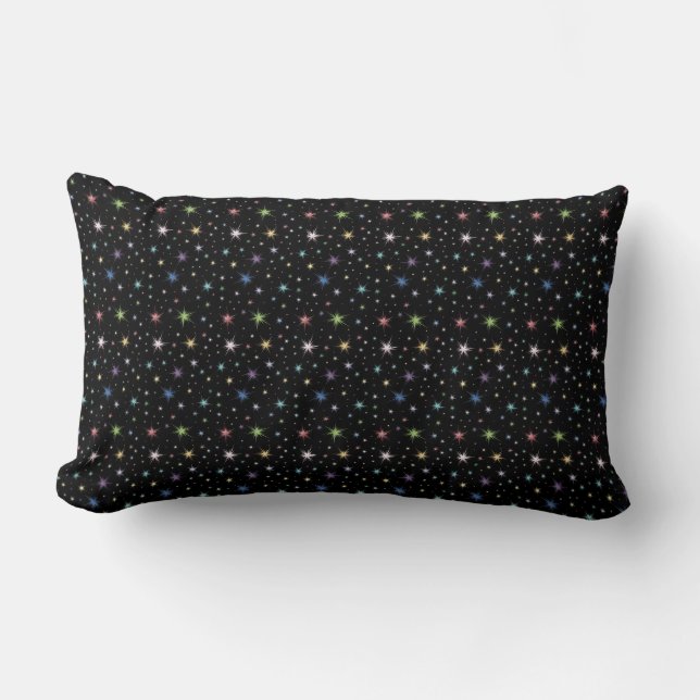 Reversible Sparkles Throw Pillow Home Decor (Front)