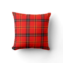 Reversible Tartan Plaid Design Throw Pillow
