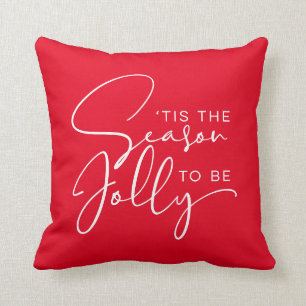 Reversible Tis The Season To Be Jolly Cushion
