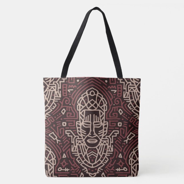 Reversible Tribal Print Tote (Front)