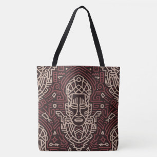 Reversible Tribal Print Tote Bag