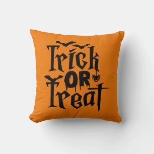 Reversible Trick orTreat with Spider & Bats Cushion
