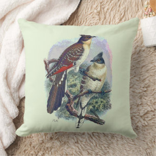 Reversible Vintage Birds Nature Wildlife Cushion