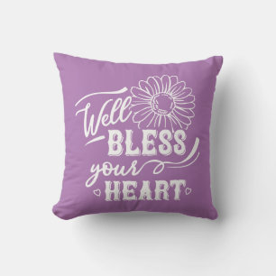 Reversible Well Bless Your Heart Cushion
