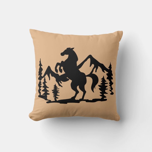 Reversible Wild Horse  Cushion (Front)