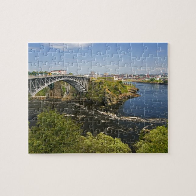 Reversing falls on the St. John River at St. 2 Jigsaw Puzzle (Horizontal)