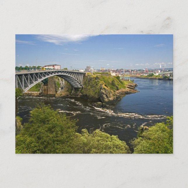 Reversing falls on the St. John River at St. 2 Postcard (Front)