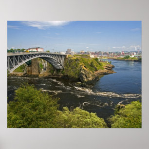 Reversing falls on the St. John River at St. 2 Poster