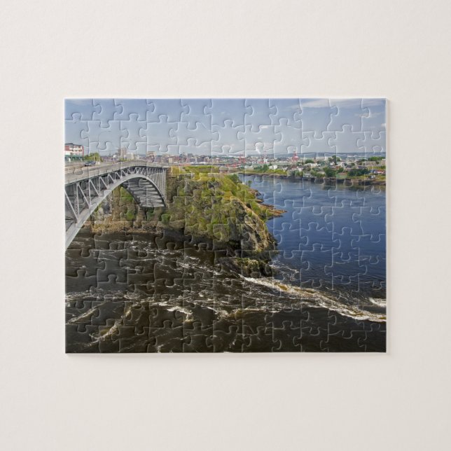 Reversing falls on the St. John River at St. Jigsaw Puzzle (Horizontal)