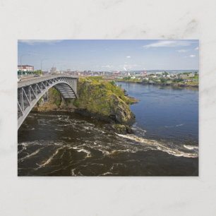 Reversing falls on the St. John River at St. Postcard