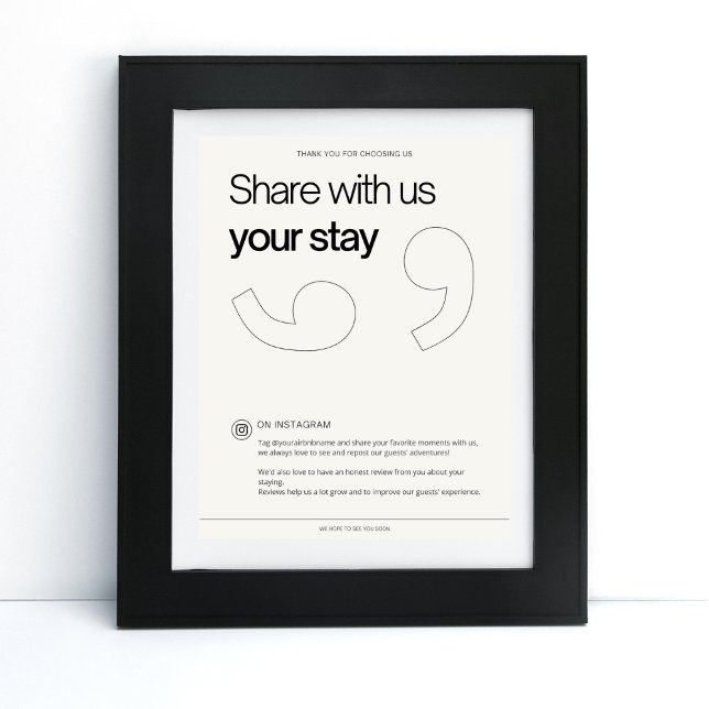 Review and promotion  hostel bed & breakfast info poster (Creator Uploaded)