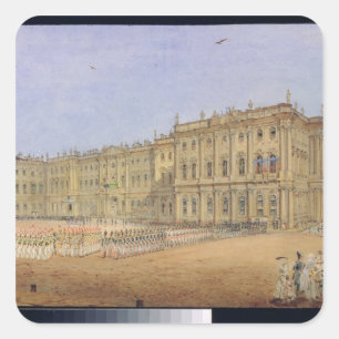 Review at the Winter Palace Square Sticker
