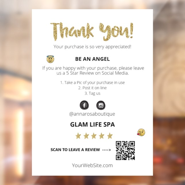 *~* REVIEW QR AP8  THANK YOU Cute Emoji (Sheet 2)