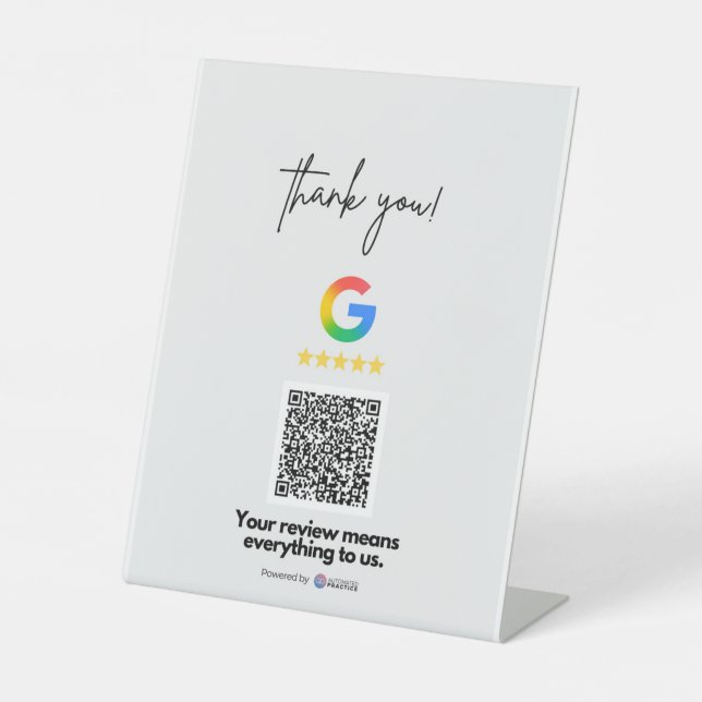 Review Us Pedestal Sign (Front)