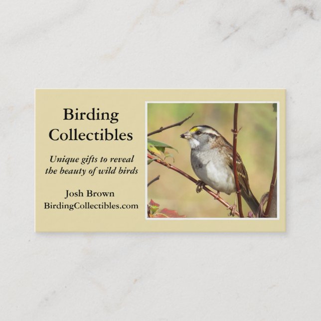Revised BirdingCollectibles business card (Front)