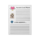 Revised Guest Book Note Pad