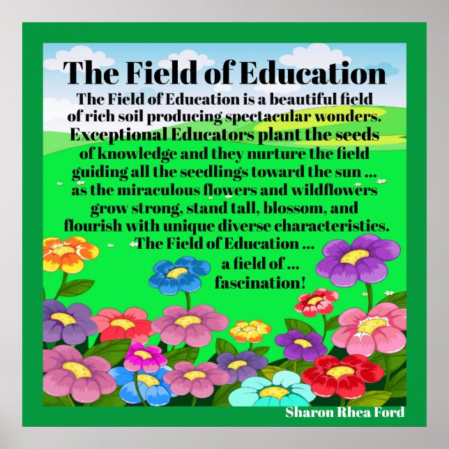 Revised The Field of Education Poster (Front)