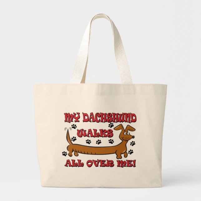 Revised-Walks-Over-#2 Large Tote Bag (Front)