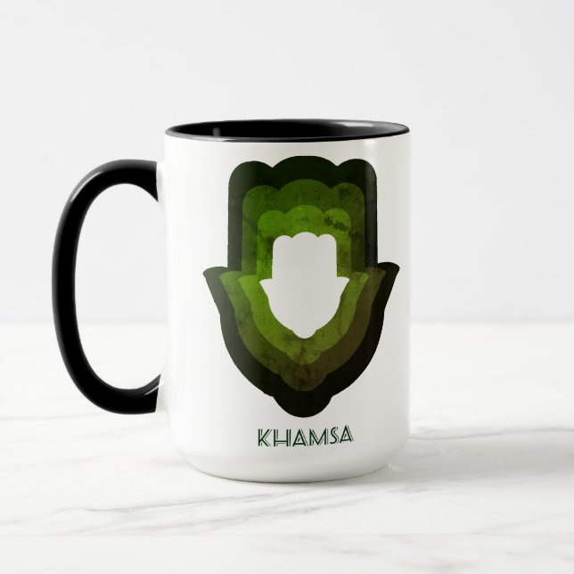 Revisit Khamsa Green Mug (Left)