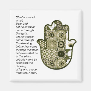 Revisit Square Khamsa Hand Magnet 2 Renter