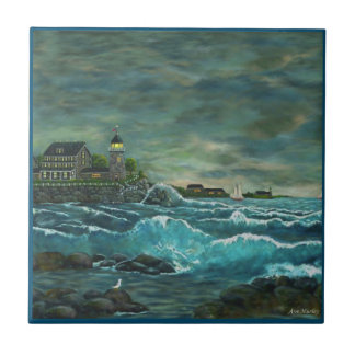 Revisiting Hob's Lighthouse by Ave Hurley Ceramic Tile