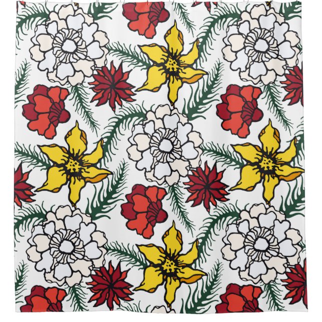 Revitalise Your Bathroom with Trendy   Shower Curtain (Front)