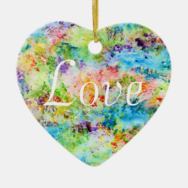 Revival - Love Ceramic Tree Decoration (Front)