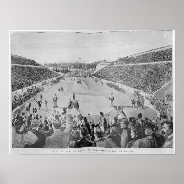 Revival of the Olympic Games in Athens Poster (Front)