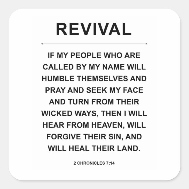 Revival Square Sticker (Front)