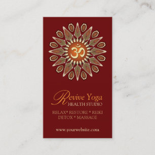 Revive Yoga Om New Age Business Cards