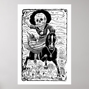 Revolucionaria by José Guadalupe Posada Poster