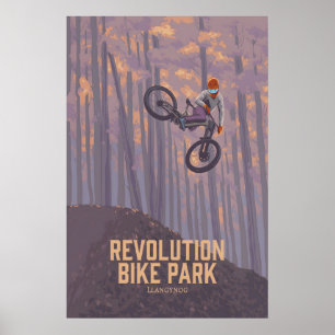 Revolution Bike Park Mountain Biking Travel Poster