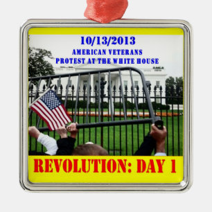 REVOLUTION: DAY 1 METAL ORNAMENT
