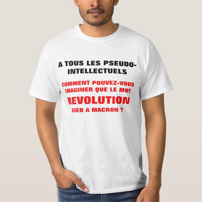 REVOLUTION et MACRON ?? t-shirt (Front)
