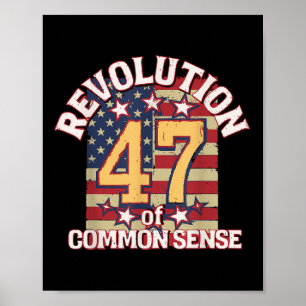 Revolution Of Common Sense Trump 47 President Poster