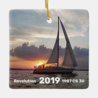 Revolution Sailing Evening 2019 Ceramic Ornament