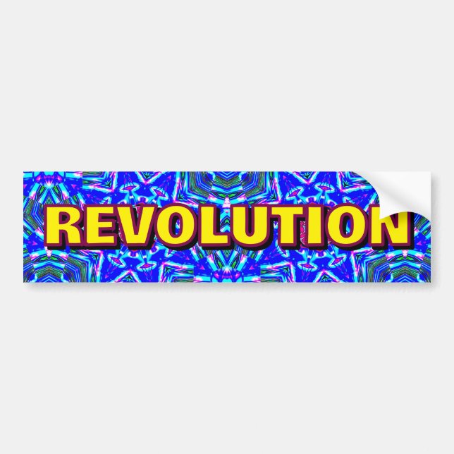 REVOLUTION ( you may change the word ) Bumper Sticker (Front)