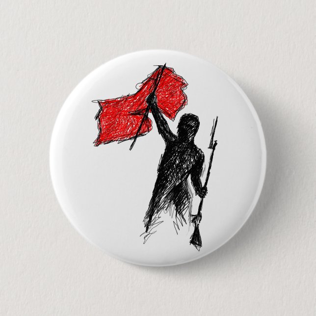 Revolutionary! 6 Cm Round Badge (Front)